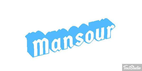 Mansour テキスト効果