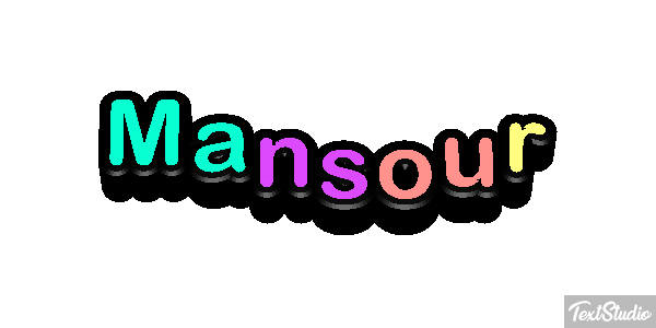 Mansour テキスト効果