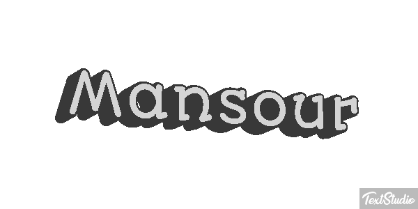 Mansour テキスト効果