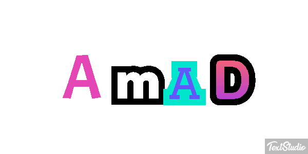 Amad Text effect