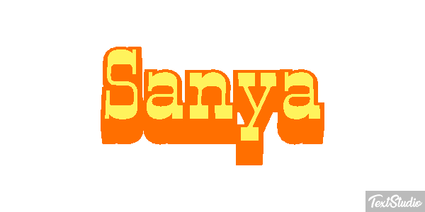 Sanya Effetto testo