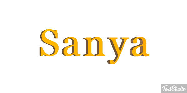 Sanya Effetto testo