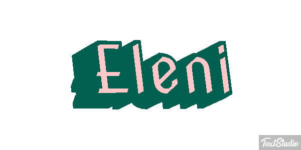 Eleni テキスト効果