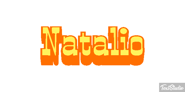 Natalio Efecto de texto