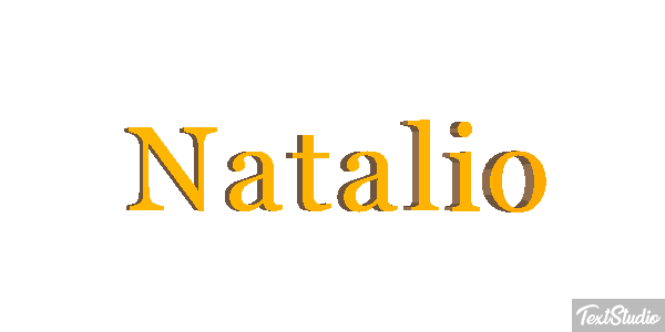 Natalio Efecto de texto