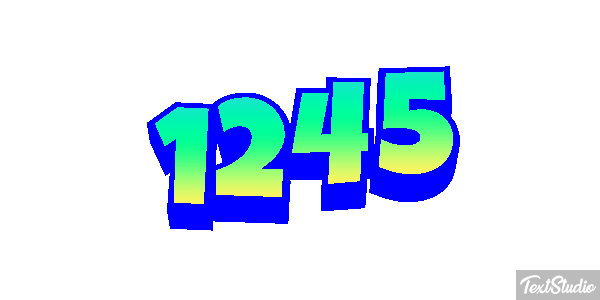 1245 Текстовый эффект