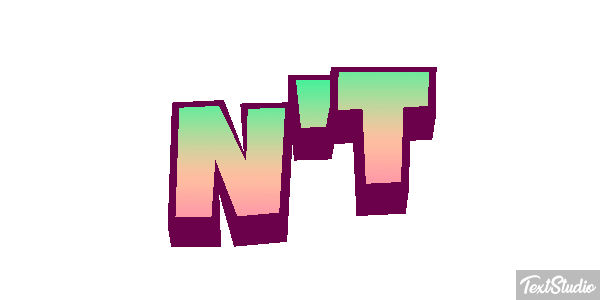 N't Text effect
