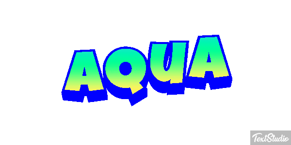 Aqua Text effect