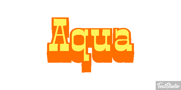 Aqua Text effect