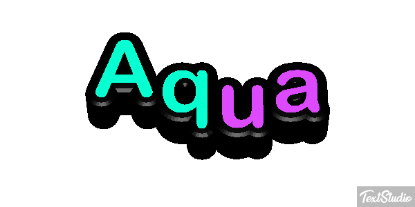Aqua Text effect