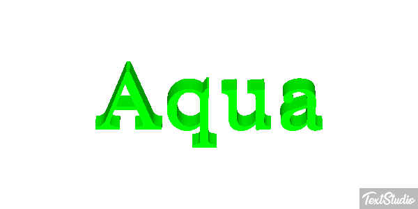 Aqua Text effect