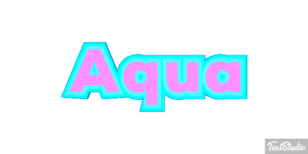 Aqua Text effect