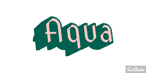 Aqua Text effect