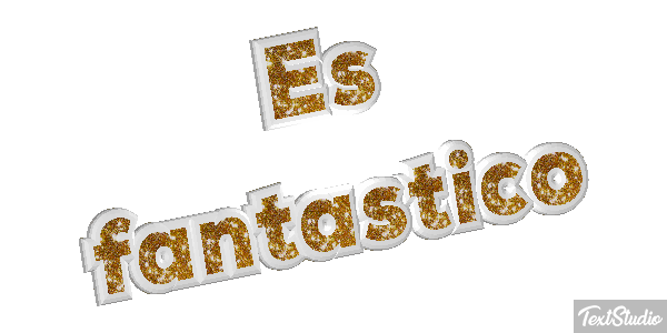 Es fantástico Efecto de texto