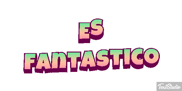 Es fantástico Efecto de texto