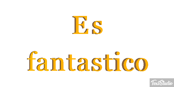 Es fantástico Efecto de texto