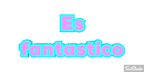Es fantástico Efecto de texto