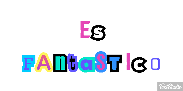 Es fantástico Efecto de texto