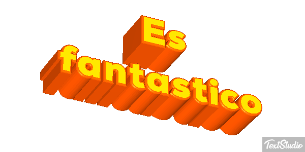 Es fantástico Efecto de texto