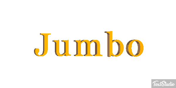 Jumbo Texteffekt