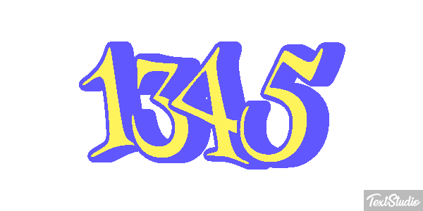 1345 Text effect