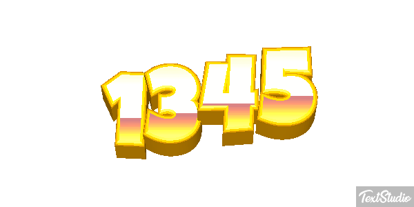1345 Text effect