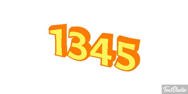 1345 Text effect