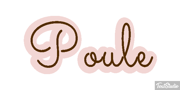 Poule Effetto testo