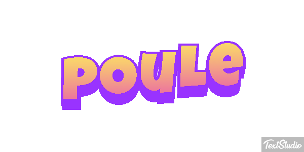 Poule Effetto testo