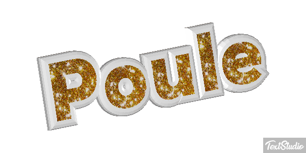 Poule Effetto testo