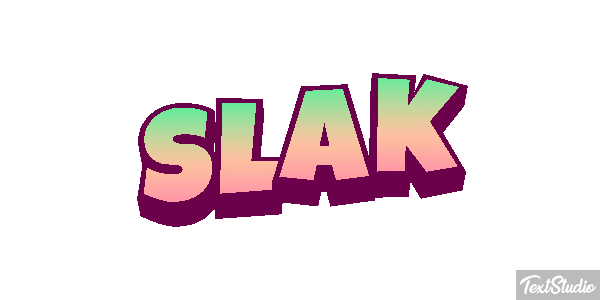 Slak Tekst effect