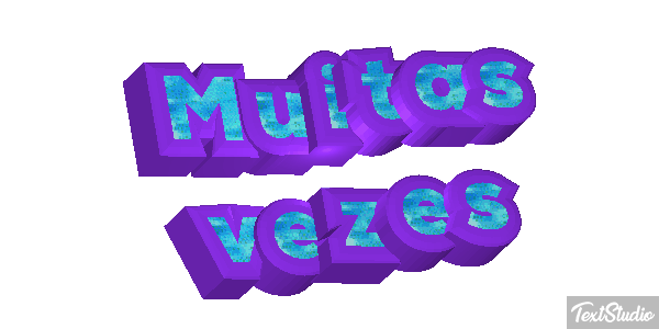 Muitas vezes Efeito do texto