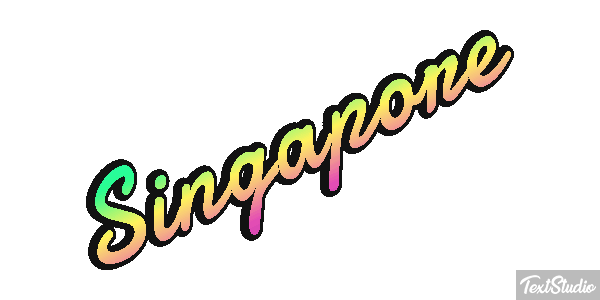 Singapore Text effect