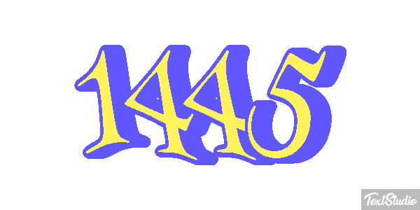 1445 Text effect