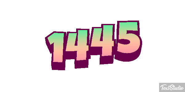 1445 Text effect