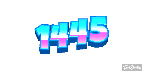 1445 Text effect