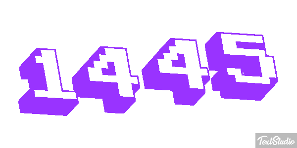 1445 Text effect