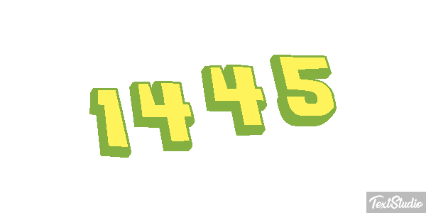 1445 Text effect