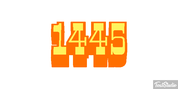 1445 Text effect