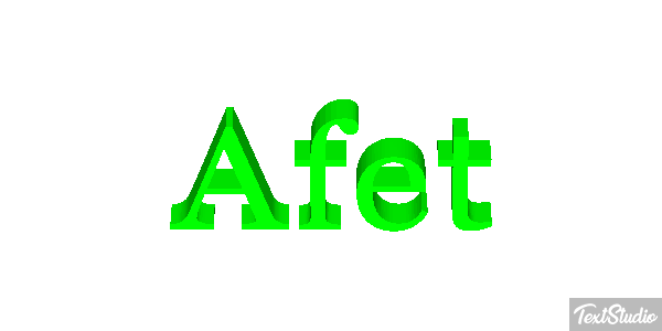 Afet Texteffekt