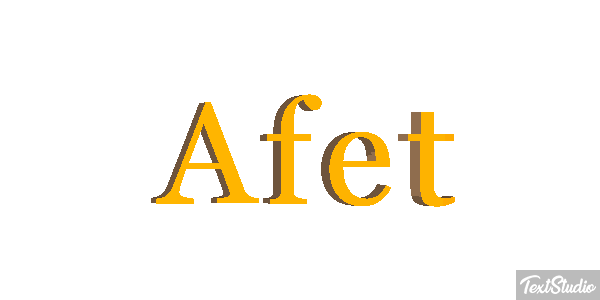 Afet Texteffekt