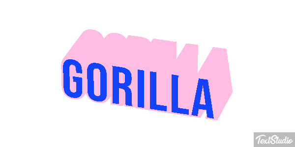 Gorilla Effet de texte