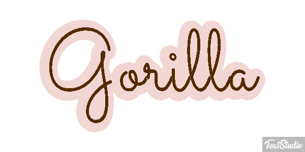 Gorilla Effet de texte