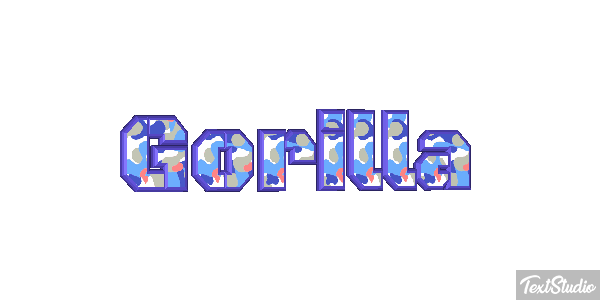 Gorilla Effet de texte