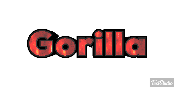 Gorilla Effet de texte