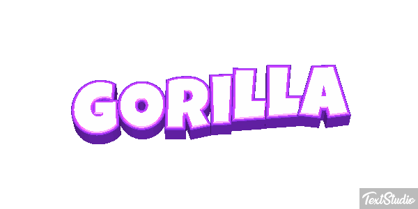 Gorilla Effet de texte