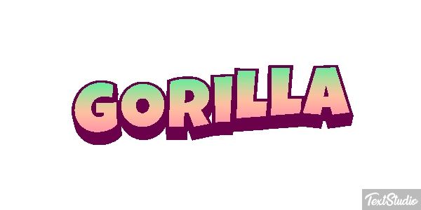 Gorilla Effet de texte