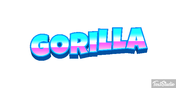 Gorilla Effet de texte