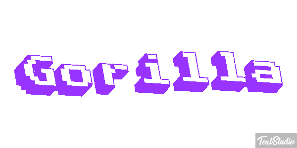 Gorilla Effet de texte