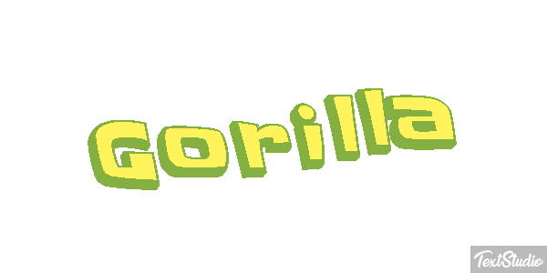 Gorilla Effet de texte